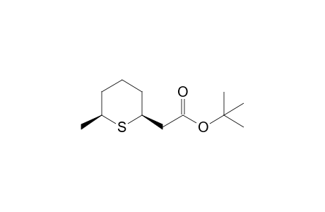 tert-Butyl (cis-6-methyltetrahydrothiopyran-2-yl)acetate
