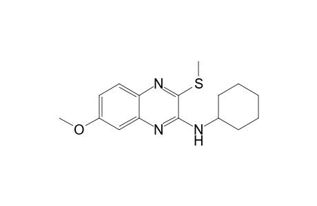 2-Cycloexylamino-3-methylthio-7-methoxyquinoxaline