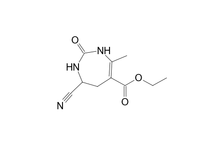 1H-1,3-Diazepine-5-carboxylic acid, 7-cyano-2,3,6,7-tetrahydro-4-methyl-2-oxo-, ethyl ester