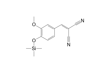 2-(4-Hydroxy-3-methoxybenzylidene)malononitrile, tms derivative