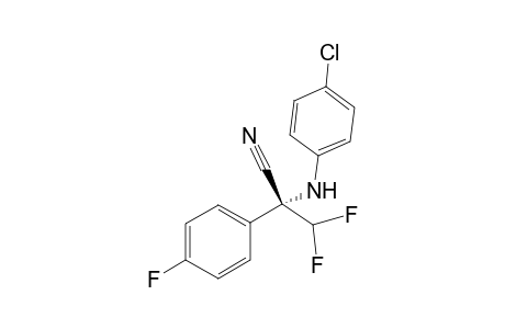 (R)-2-((4-chlorophenyl)amino)-3,3-difluoro-2-(4-fluorophenyl)propanenitrile