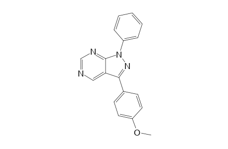 3-(4-Methoxyphenyl)-1-phenyl-1H-pyrazolo[3,4-d]pyrimidine