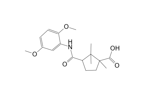 cyclopentanecarboxylic acid, 3-[[(2,5-dimethoxyphenyl)amino]carbonyl]-1,2,2-trimethyl-