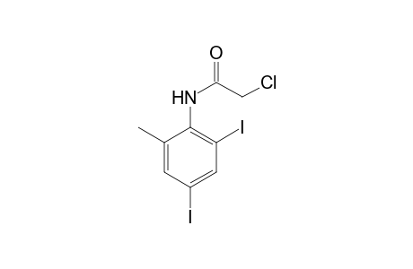 N-[2',4'-Diiodo-6'-methylphenyl]-2-chloroacetamidebenzenamine