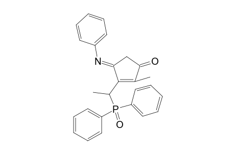 2-Methyl-3-[1-(diphenylphosphoryl)ethyl]-4-(phenylimino)cyclopent-2-en-1-one