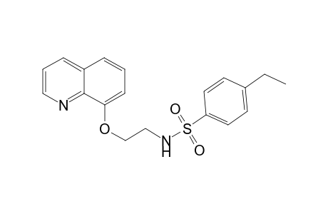 4-Ethyl-N-[2-(quinolin-8-yloxy)ethyl]benzene-1-sulfonamide