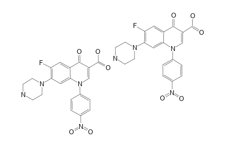 1-(4-NITROPHENYL)-6-FLUORO-7-PIPERAZINYL-4-OXO-1,4-DIHYDRO-QUINOLINE-3-CARBOXYLIC-ACID
