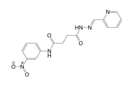 N-(3-nitrophenyl)-4-oxo-4-[(2E)-2-(2-pyridinylmethylene)hydrazino]butanamide