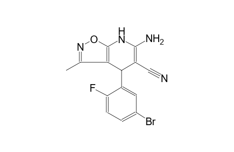 6-amino-4-(5-bromo-2-fluorophenyl)-3-methyl-4,7-dihydroisoxazolo[5,4-b]pyridine-5-carbonitrile