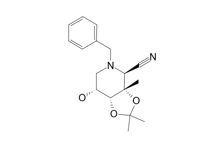 2-N-BENZYL-2,6-DIDEOXY-2,6-IMINO-3,4-O-ISOPROPYLIDENE-3-C-METHYL-D-ALLONONITRILE