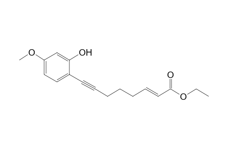 ethyl (E)-8-(2-Hydroxy-4-methoxyphenyl)oct-2-en-7-ynoate