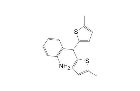 2-[Bis(5-methyl-2-thiophenyl)methyl]aniline