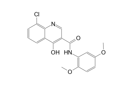 3-quinolinecarboxamide, 8-chloro-N-(2,5-dimethoxyphenyl)-4-hydroxy-