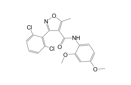 3-(2,6-dichlorophenyl)-N-(2,4-dimethoxyphenyl)-5-methyl-4-isoxazolecarboxamide