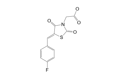 2-[5-(4-fluorobenzylidene)-2,4-diketo-thiazolidin-3-yl]acetic acid