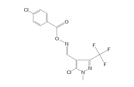 5-CHLORO-1-METHYL-3-(TRIFLUOROMETHYL)PYRAZOLE-4-CARBOXALDEHYDE, O-(p-CHLOROBENZOYL)OXIME