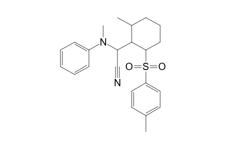Cyclohexaneacetonitrile, 2-methyl-.alpha.-(methylphenylamino)-6-[(4-methylphenyl)sulfonyl]-