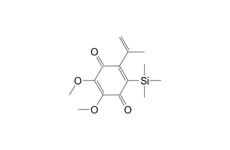 2,5-Cyclohexadiene-1,4-dione, 2,3-dimethoxy-5-(1-methylethenyl)-6-(trimethylsilyl)-