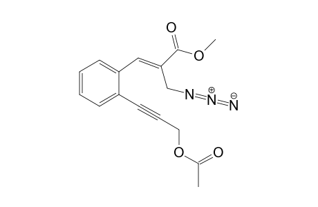 (E)-3-[2-(3-acetoxyprop-1-ynyl)phenyl]-2-(azidomethyl)acrylic acid methyl ester