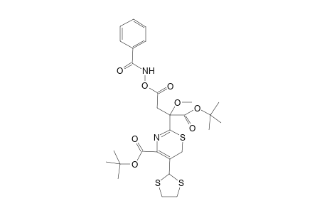 tert-Butyl 2-[4-tert-butoxycarbonyl-5-(1,3-dithiolan-2-yl)-6H-1,3-thiazine-2-yl]-2-methoxy-2-O-methoxycarbonylbenzamidoethanoate