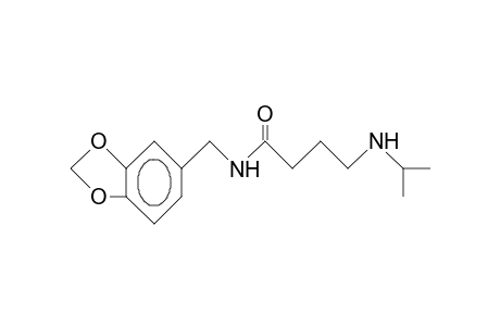 4-Isopropylamino-N-(3,4-methylenedioxy-benzyl)-butyramide