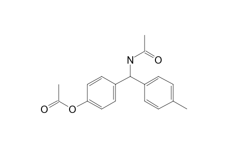 4-[Amino(4-methylphenyl)methyl]phenol, N,o-bis(acetyl)-