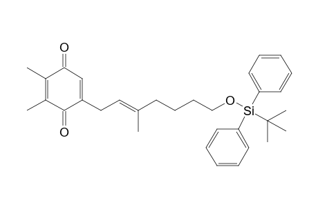 5-[(E)-7-(tert-Butyl-diphenyl-silanyloxy)-3-methyl-hept-2-enyl]-2,3-dimethyl-[1,4]benzoquinone
