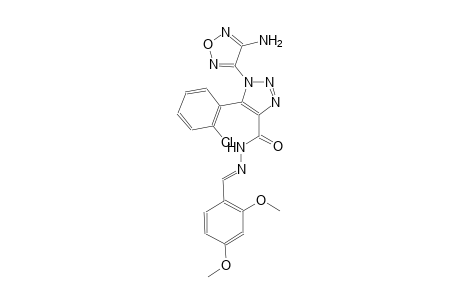 1-(4-amino-1,2,5-oxadiazol-3-yl)-5-(2-chlorophenyl)-N'-[(E)-(2,4-dimethoxyphenyl)methylidene]-1H-1,2,3-triazole-4-carbohydrazide
