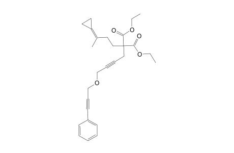 DIETHYL-(3'''-CYCLOPOPYLIDENEBUTYL)-[4'-(3''-PHENYLPROP-2''-YNYLOXY)-BUT-2'-YNYL]-MALONATE