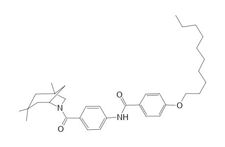 4-(decyloxy)-N-{4-[(1,3,3-trimethyl-6-azabicyclo[3.2.1]oct-6-yl)carbonyl]phenyl}benzamide