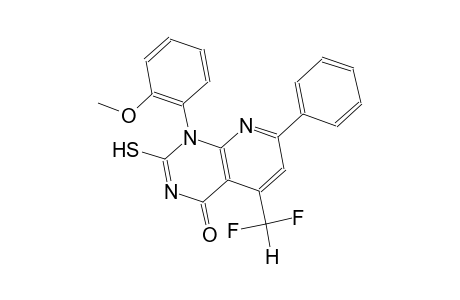 pyrido[2,3-d]pyrimidin-4(1H)-one, 5-(difluoromethyl)-2-mercapto-1-(2-methoxyphenyl)-7-phenyl-