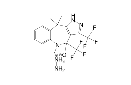 Hydrazinium 1,4,5,10-Tetrahydro-5,10,10-trimethyl-3,4-bis(trifluoromethyl)pyrazolo[4,3-c][1]benzazepin-4-olate