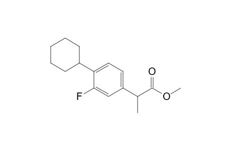 Methyl 2-(3-Fluoro-4-cyclohexylphenyl)propionate