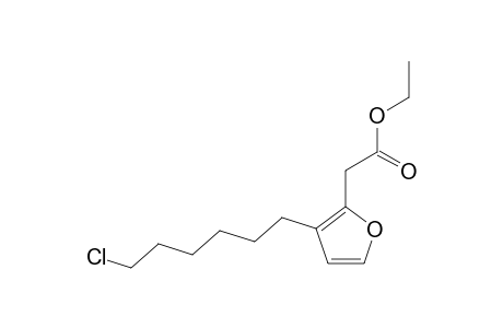 ethyl 2-[3-(6-chlorohexyl)furan-2-yl]acetate