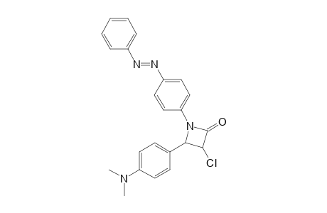 3-chloro-4-(4-(dimethylamino)phenyl)-1-(4-(phenyldiaz-enyl)phenyl)azetidin-2-one