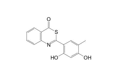 2-(2,4-Dihydroxy-5-methylphenyl)-4H-3,1-benzothiazin-4-one