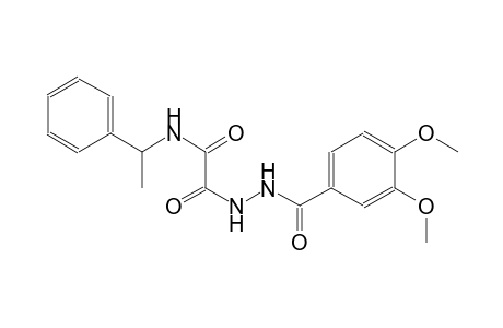 benzoic acid, 3,4-dimethoxy-, 2-[1,2-dioxo-2-[(1-phenylethyl)amino]ethyl]hydrazide