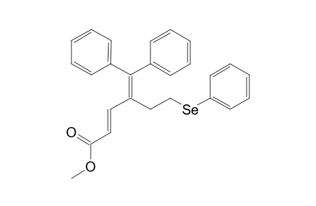 Methyl 5,5-diphenyl-4-(2-phenylselenyl)ethyl-2,4-dientanoate