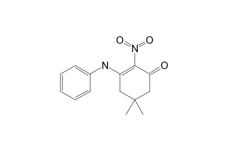 5,5-DIMETHYL-3-PHENYLAMINO-2-NITRO-2-CYCLOHEXENONE