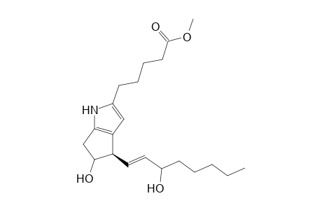 (+-)-(13E)-11,15-Dihydroxy-6,9-iminoprosta-6,8,13-trien-1-oic acid methyl ester