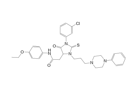 4-imidazolidineacetamide, 1-(3-chlorophenyl)-N-(4-ethoxyphenyl)-5-oxo-3-[3-(4-phenyl-1-piperazinyl)propyl]-2-thioxo-
