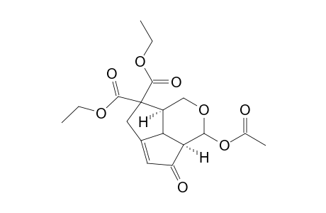 (1S,4R/S,5R,11R)-4-Acetoxy-10-bis(ethoxycarbonyl)-3-oxa-6-oxotricyclo[6.2.1.0(5,11)]undec-4-ene