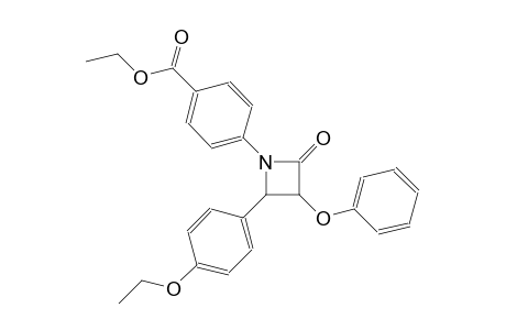 benzoic acid, 4-[2-(4-ethoxyphenyl)-4-oxo-3-phenoxy-1-azetidinyl]-, ethyl ester