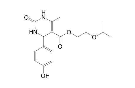 5-pyrimidinecarboxylic acid, 1,2,3,4-tetrahydro-4-(4-hydroxyphenyl)-6-methyl-2-oxo-, 2-(1-methylethoxy)ethyl ester