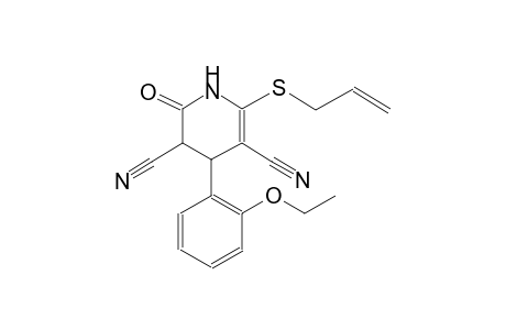 3,5-pyridinedicarbonitrile, 4-(2-ethoxyphenyl)-1,2,3,4-tetrahydro-2-oxo-6-(2-propenylthio)-