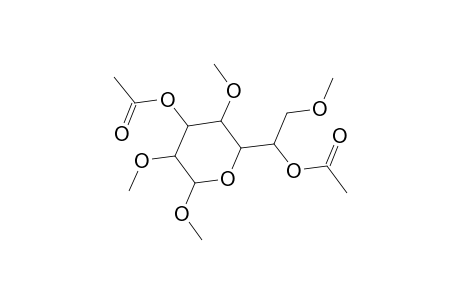 Methyl 3,6-di-O-acetyl-2,4,7-tri-O-methylheptopyranoside