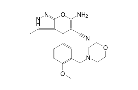 pyrano[2,3-c]pyrazole-5-carbonitrile, 6-amino-2,4-dihydro-4-[4-methoxy-3-(4-morpholinylmethyl)phenyl]-3-methyl-