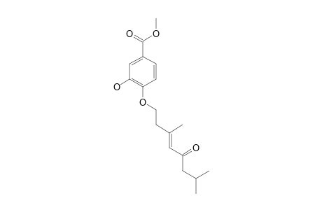 METHYL-4-[[(3E)-3,7-DIMETHYL-5-OXO-3-OCTENYL]-OXY]-3-HYDROXYBENZOATE