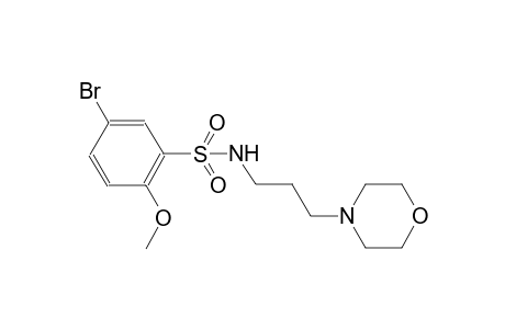 5-bromo-2-methoxy-N-[3-(4-morpholinyl)propyl]benzenesulfonamide