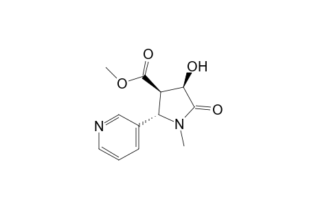 Methyl[3RS-(2.alpha.,3.beta.,4.beta.)]-4-hydroxy-1-methyl-5-oxo-2-(3'-pyridinyl)-pyrrolidine-3-carboxylate